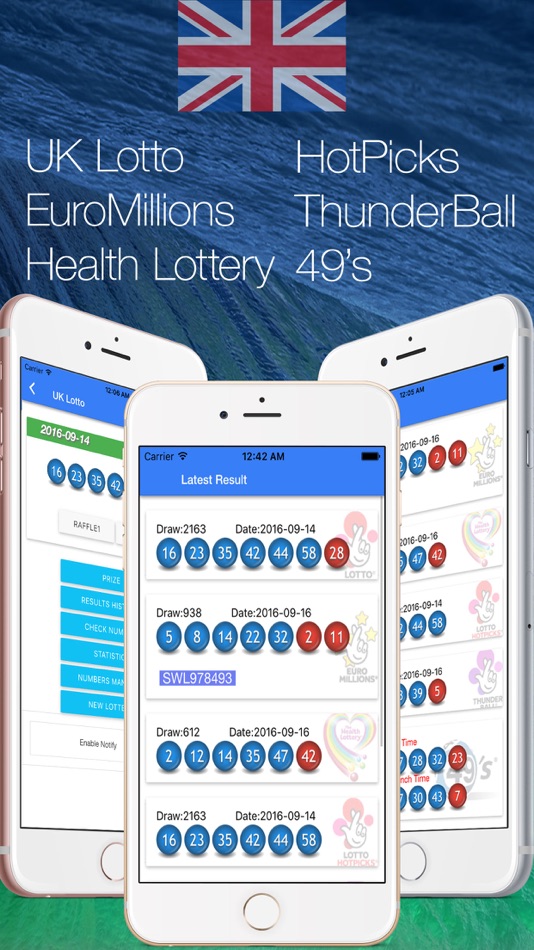 UK Lotto Thunderball 49 EuroMillions Health - 1.1.0 - (iOS)