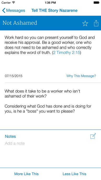 Tell THE Story Nazarene