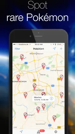 PokéAlert - Push Notifications for Pokémon GO Free! iPhone image 2