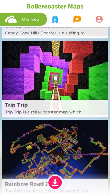 Roller Coasters in MINECRAFT PE Pocket Edition Map screenshot-3