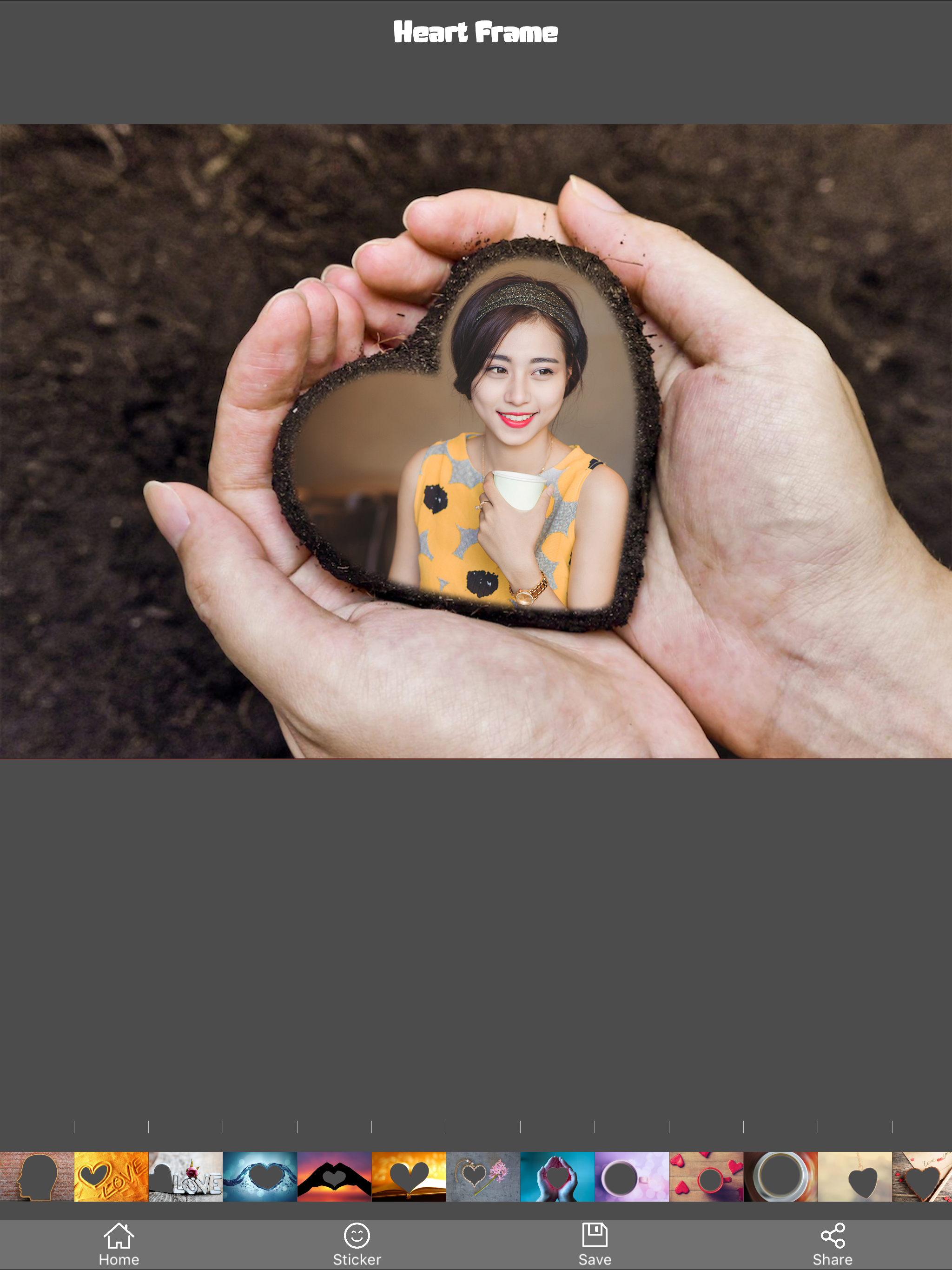 Heart Frame - Camera 720 Chỉnh sửa ảnh 360 screenshot 6