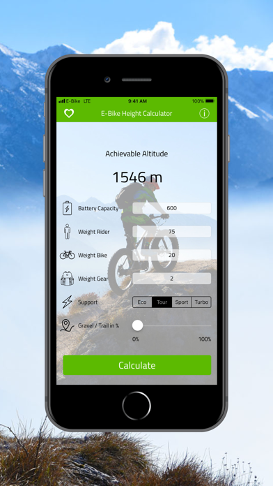 Screenshot #3 pour E-Bike Höhenrechner