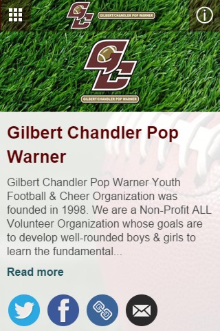 Gilbert Chandler Pop Warner screenshot 2