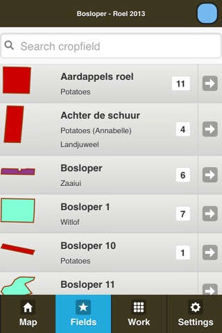 Crop-R Teeltregistratie screenshot 2