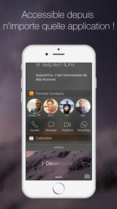 Screenshot #1 pour Favorite Contacts Launcher