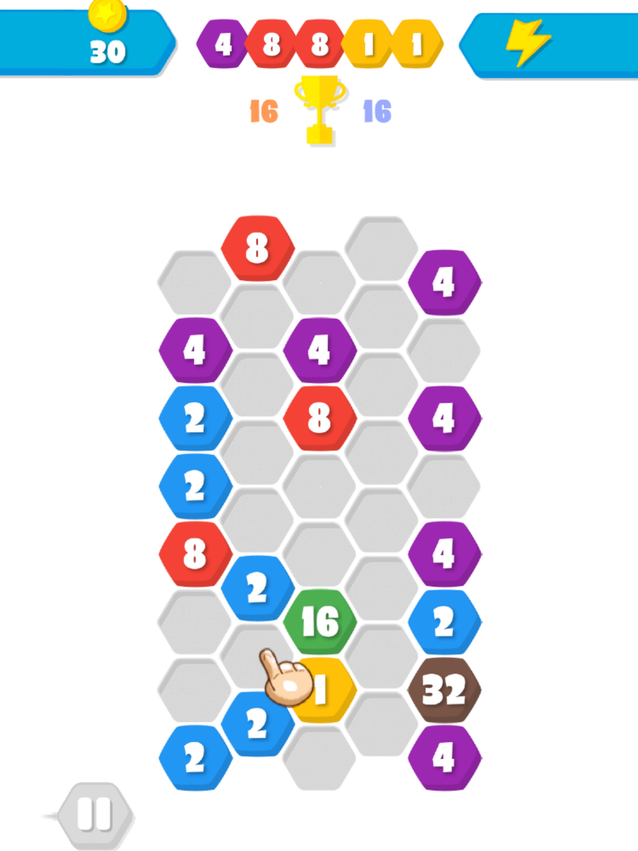 Hexic 2048 Match 3 Blast