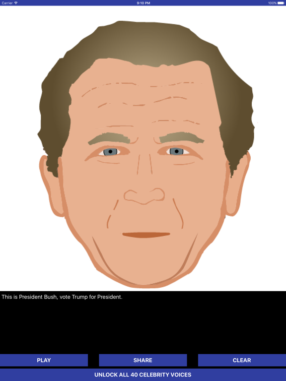 iSpeech Bush™ app screenshot 2