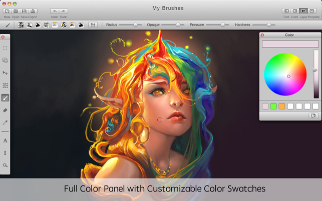 Snímek obrazovky Mybrushes-Sketch, Paint, Design
