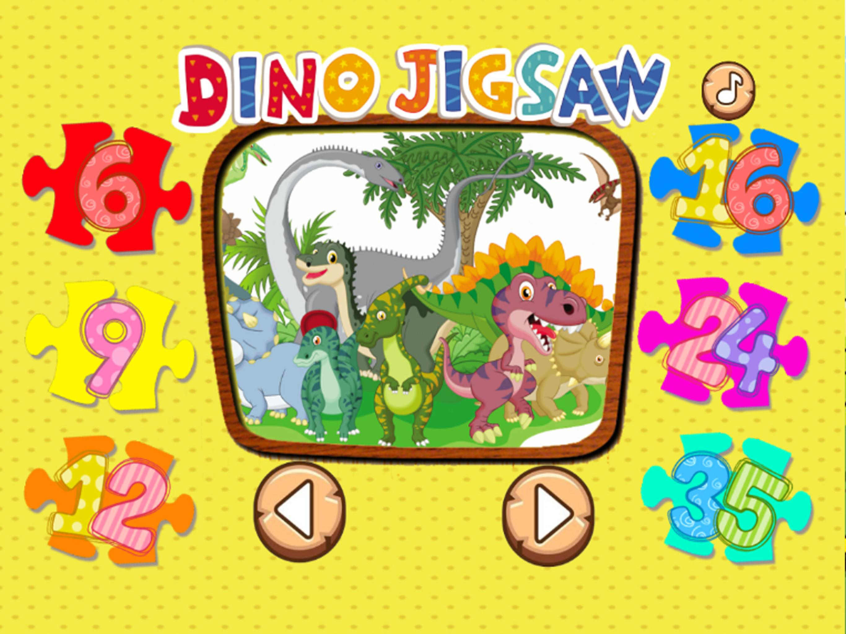 Dinosaur Puzzle Jigsaw HD Game For Toddlers & Kids screenshot 7