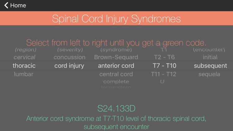 Spine ICD-10 screenshot-4