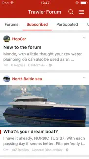trawler boating forums iphone screenshot 1