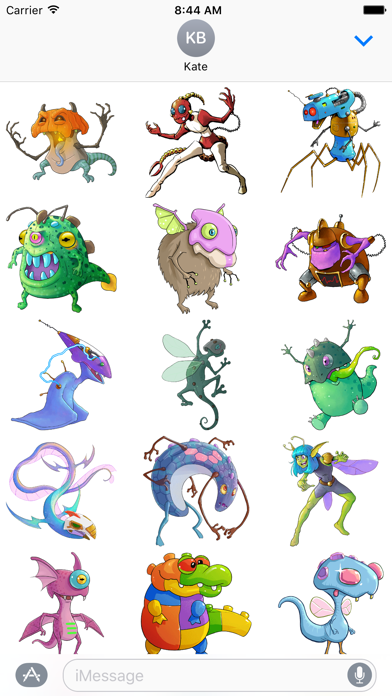 LockerGnome's Geeky Creatures Stickers screenshot