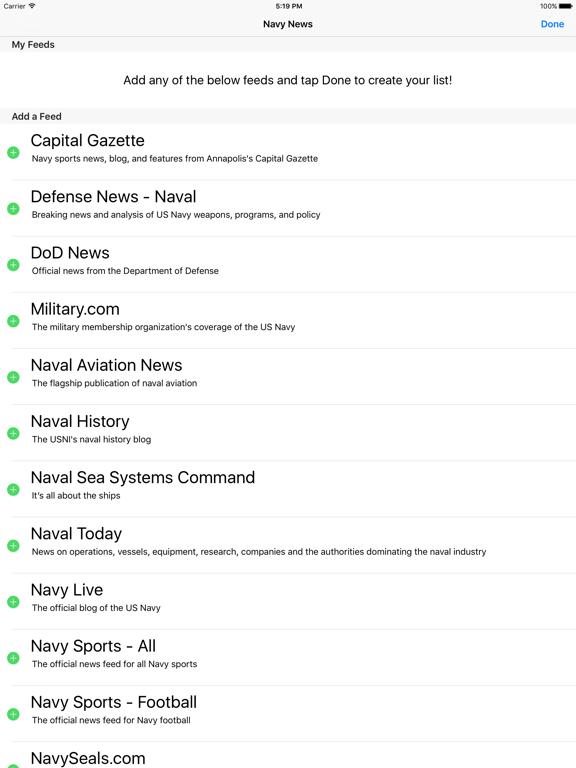 Screenshot #5 for Navy News - A News Reader for Members, Veterans, and Family of the US Navy