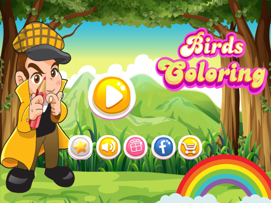 Screenshot #4 pour Coloriage oiseaux: jeux de peinture tout-petits