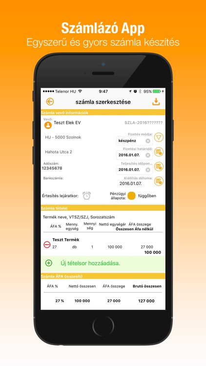 Számlázó App screenshot-3