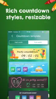 countdown widget - fancy styles countdown timer iphone screenshot 3
