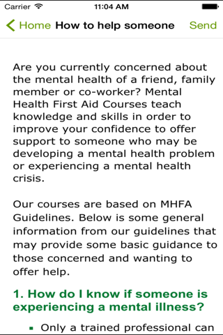Mental Health First Aid (MHFA) screenshot 2