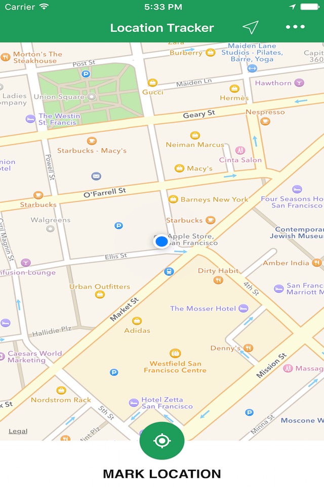 Simple Location Tracker - Track and Find Car Parking with GPS Map Navigation screenshot 3