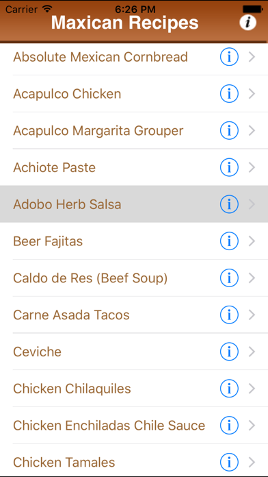 Traditional Mexican Recipes Screenshot