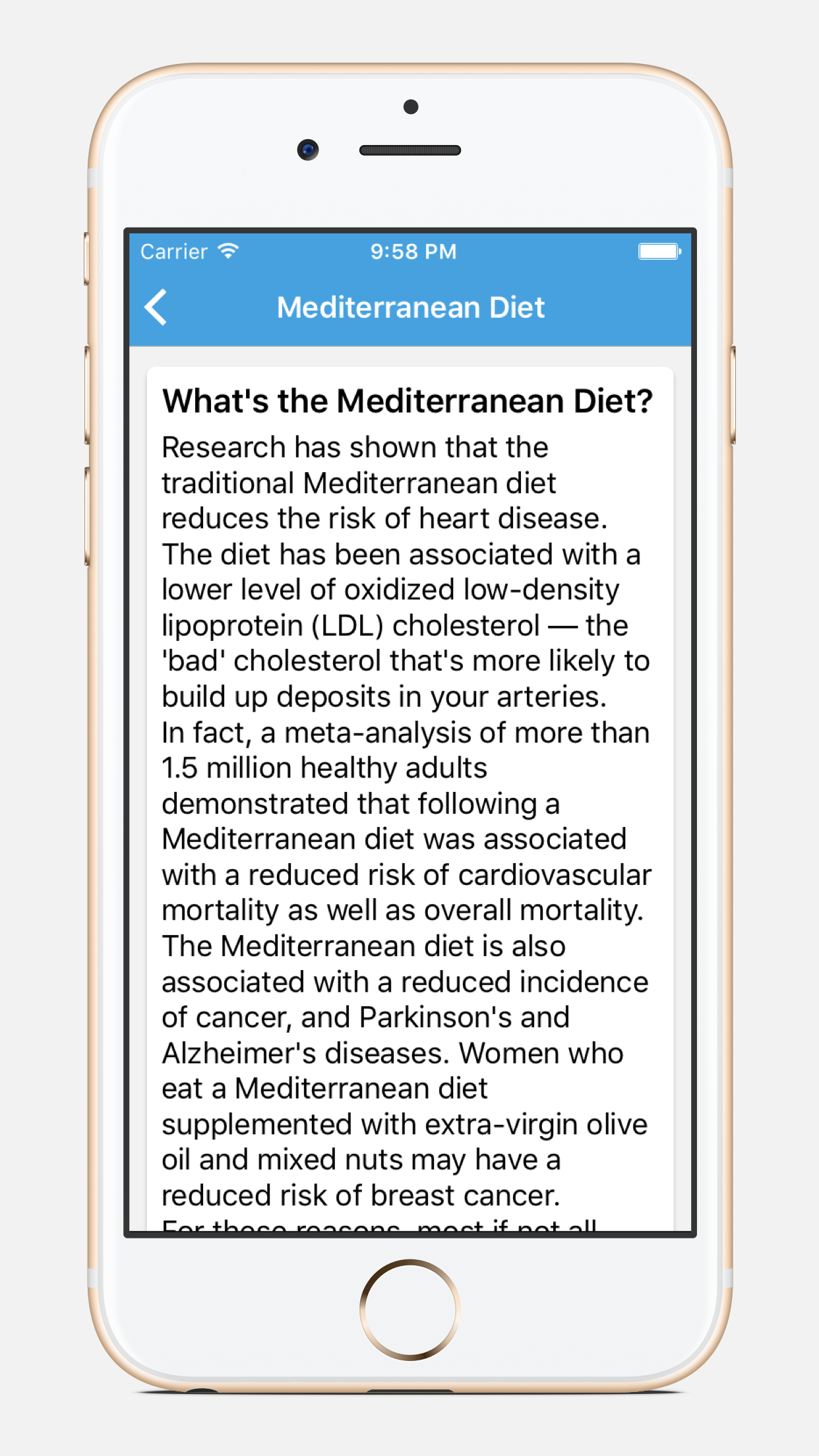 Mediterranean Diet - Lower Heart Disease Risk With Nutrition Receipts Tips