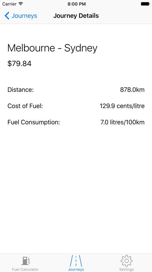 #2. Fuel Calculator (iOS) 由: George Richardson