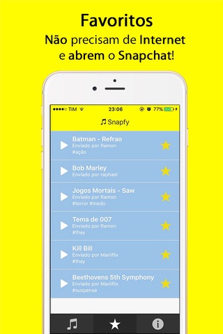 Snapfy - Sons para Snapchat - Snap screenshot 2