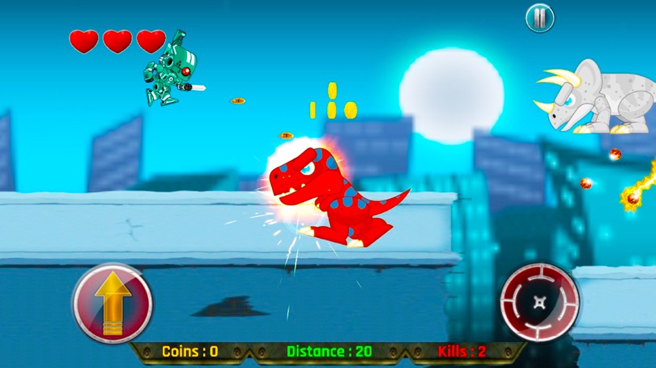 #2. Real Robot Fighting Game 2016 - Shoot Dinosaur with Robot Gun (iOS) 由: MUHAMMAD PARWANA
