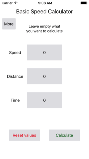 Basic Speed Calculator