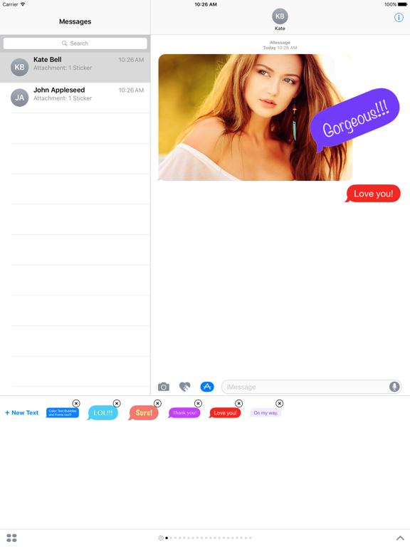 Screenshot #4 pour Color Text Bubbles on iMessage