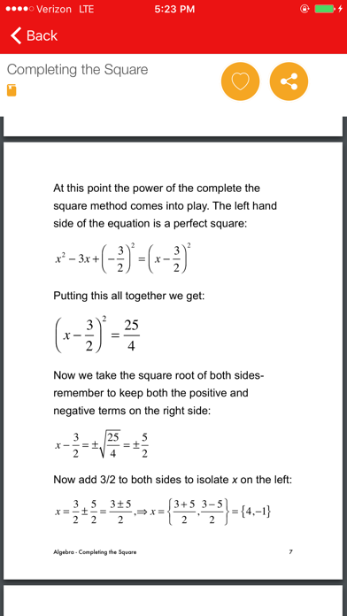 Algebra Study Guide LTのおすすめ画像1