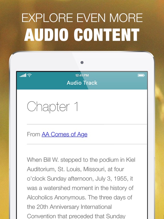 AA Sober Recovery History of Alcoholics Anonymous iPad screenshot 5 - Reference app