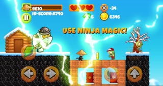 Ninja Kid vs Zombies - 8 Bit Retro Gameのおすすめ画像2