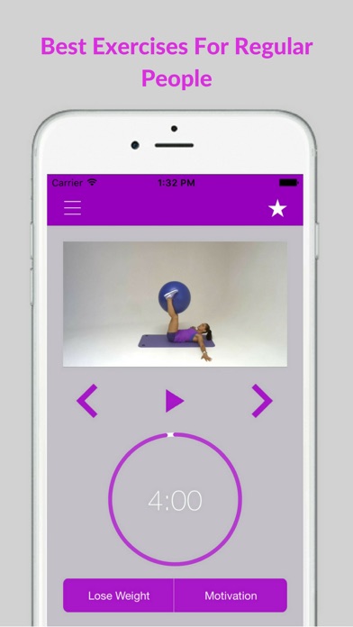 Swiss Ball Exercises Stability Fit Workout Program Screenshot
