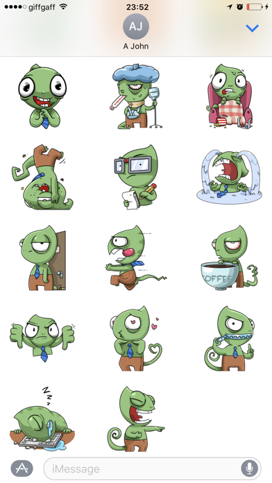 Sneaky Lizard Stickersのおすすめ画像3