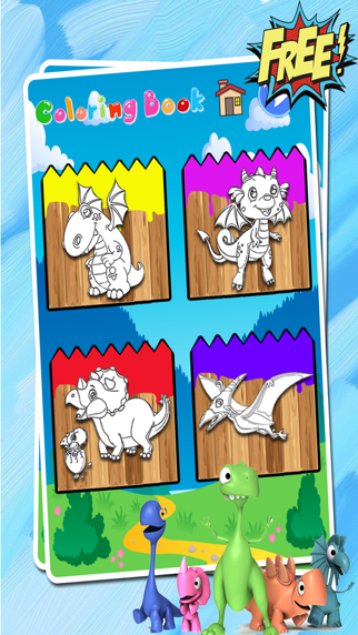 Screenshot #3 pour Dino Coloring Book - Dinosaurs jeu gratuitement
