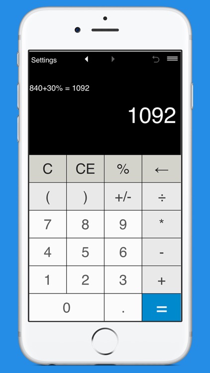 Calculator with parentheses screenshot-3