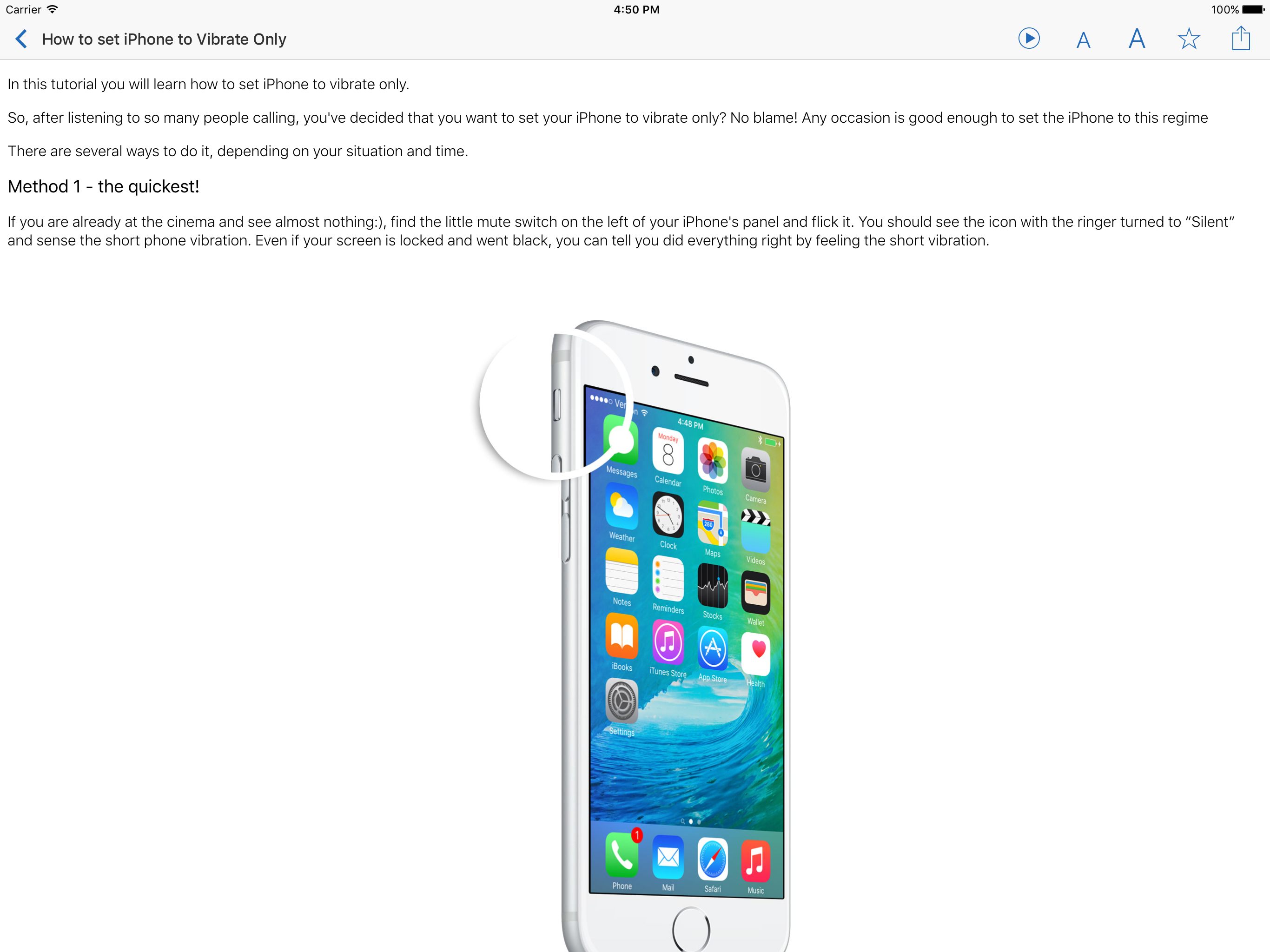 Manual for iPhone with secrets, tips & tricks