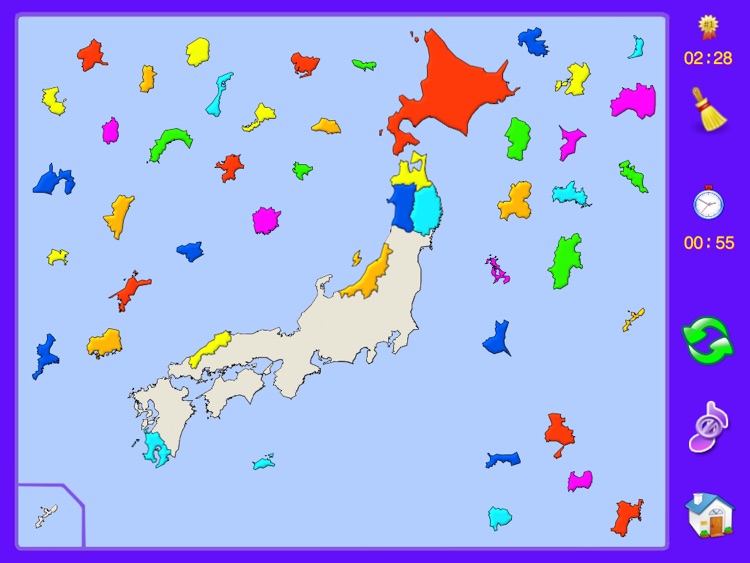 Japan Puzzle Map