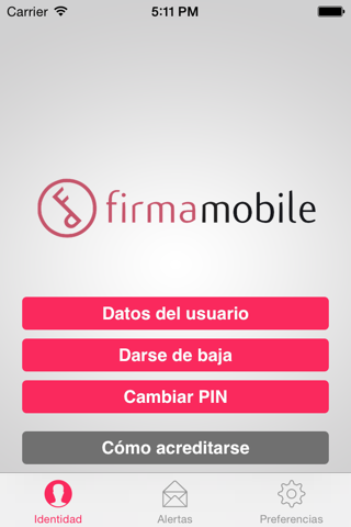 Firmamobile, digital identity screenshot 2