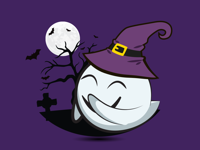 Cute Halloween Ghost - Sticker Pack for iMessage