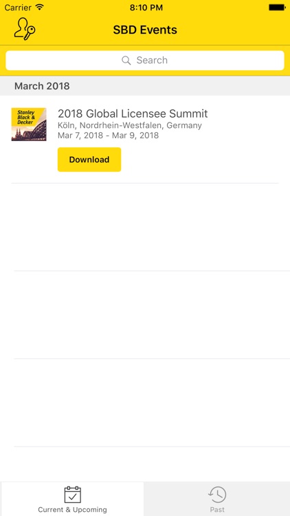 Stanley Black & Decker Events