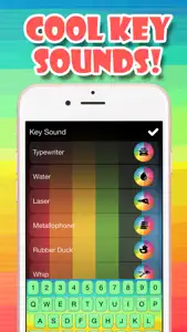 Colored Keyboard Maker – Colorful Backgrounds and New Emojis in Custom Keyboard Theme Free screenshot #5 for iPhone