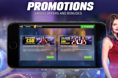 Coral Live Casino Games App screenshot 4