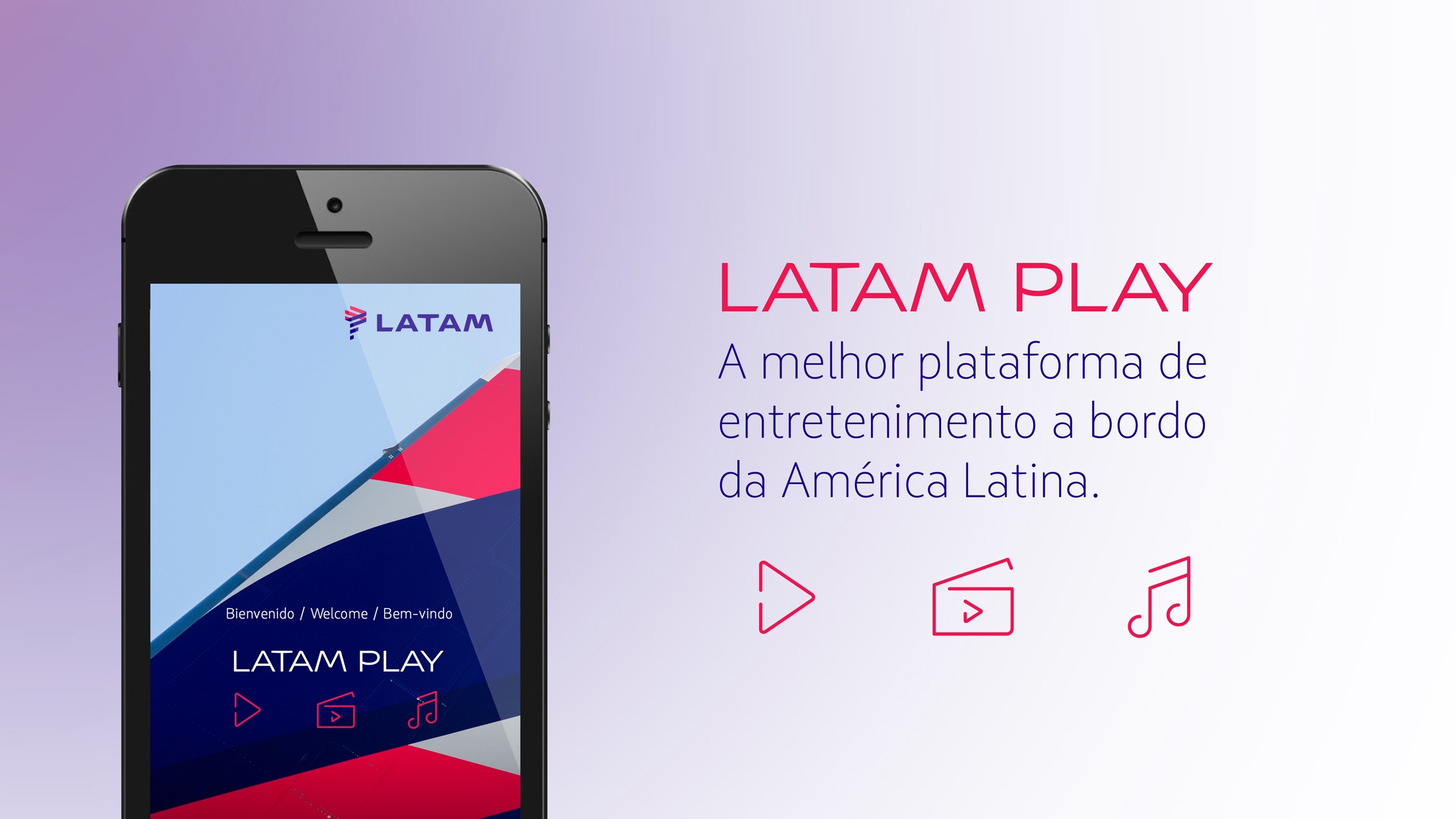 Screenshot do app LATAM Play