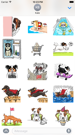 ‎P.S. I Love Dogs - Dog Stickers Screenshot