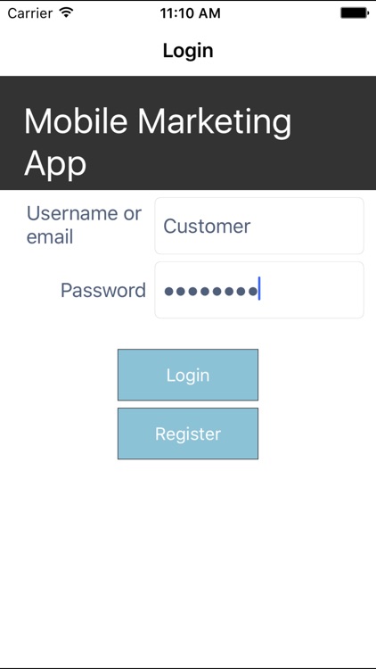 Mobile Marketing App