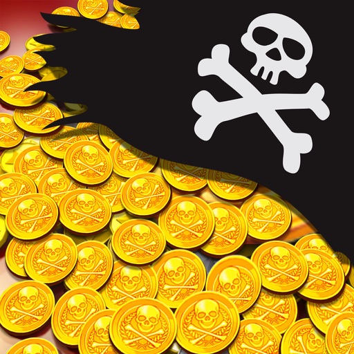 Pirate King Coin Dozer Golden Treasure Game PRO icon