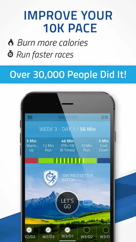 Pacer 10K: run faster races screenshot 1 of 5