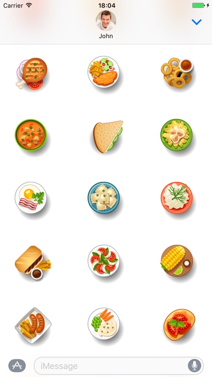 Dishes food - Stickers for iMessage screenshot-3