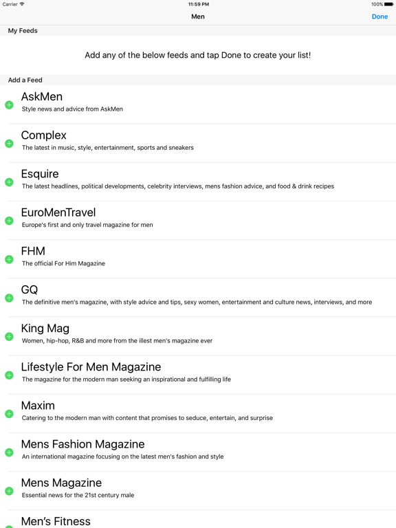 Screenshot #5 for Men - A News Reader for Men